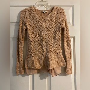 Size Small Lucky Brand Rose Gold Sweater